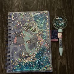 NWT Stitch notebook and stitch pen