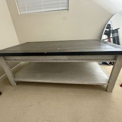 Coffee Table - White & Brown