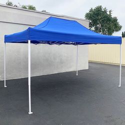(New) $145 Large 10x15 FT Heavy-Duty Popup Canopy Instant Shade Quick Open w/ Carry Bag