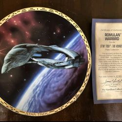 Hamilton Collection Star Trek Romulan Warbird Plate #2855D