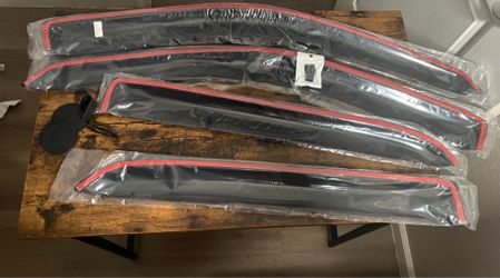 LETINGFAR Window Rain Guards Vent Visors Crew Cab – New