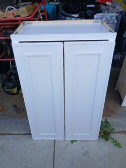 White wall cabinet w2436