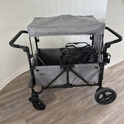 Jeep Deluxe Wrangler Stroller Wagon with Cooler Bag and Parent Organizer by Delta Children