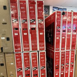 85 tv TCL smart 4k hdtv $55 down on Finacing free delivery 6 month warranty 