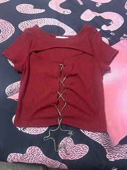 Maroon shirt