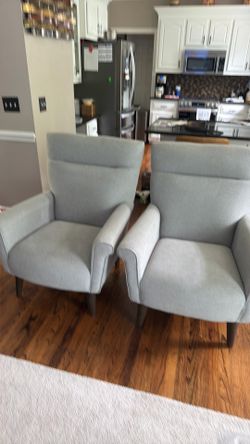 2 Beautiful Grey chairs
