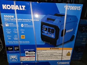 5500 watt Dual Fuel Inverter Generator Quiet And Portable