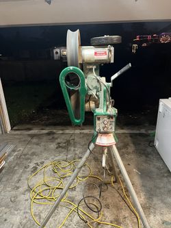 ATEC Casey Pitching Machine and balls
