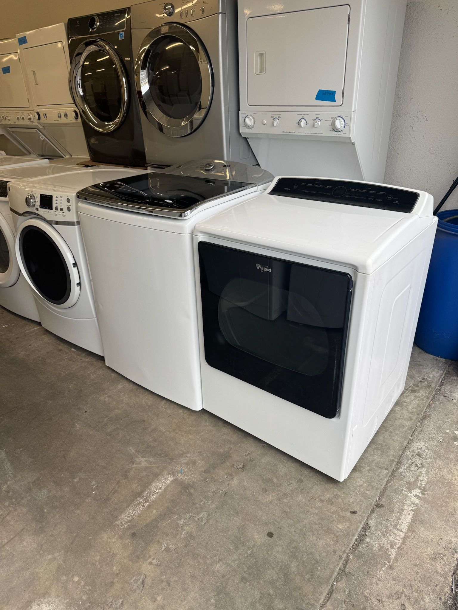 Used Whirlpool Gas Dryer and Kenmore Washer Top Load Mega Size