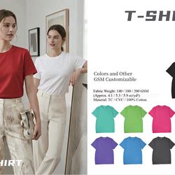 100% Cotton Blank T-Shirts $1.90