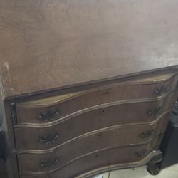 Antique Turn Of The Century Swiss secretary Desk 