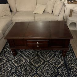 Wooden Coffee Table With Storage