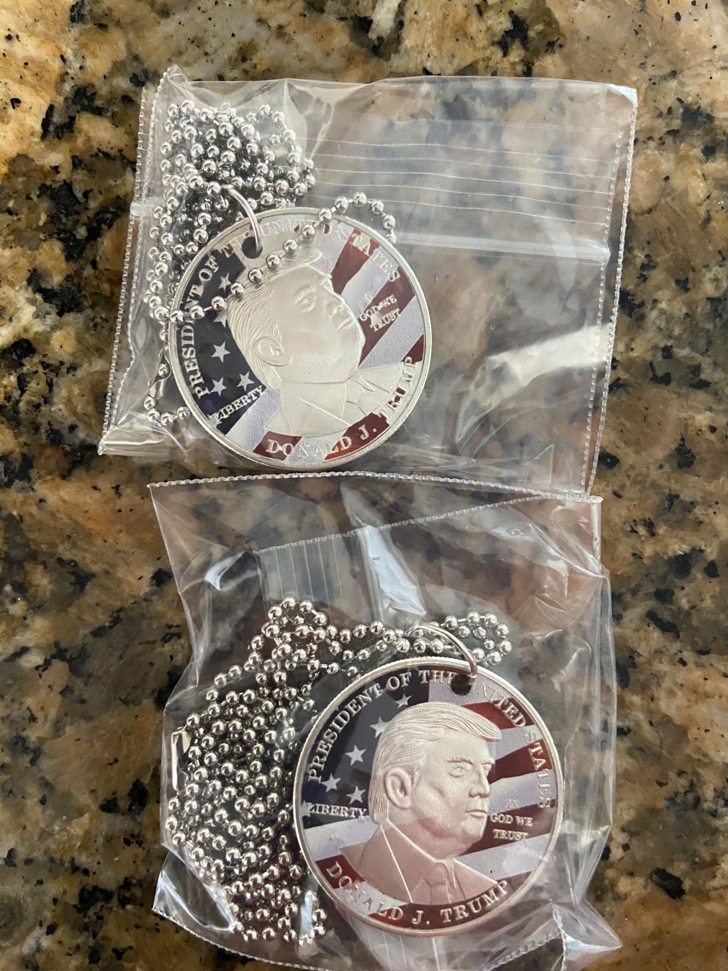 Donald J.Trumph collectible pendant and Necklace