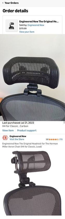 Aeron Chair Headrest