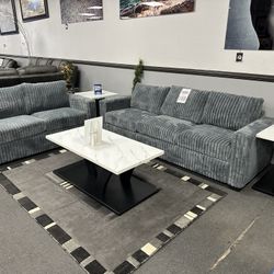 Gray Sofa & LoveSeat