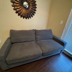 REID BUFF GRAY FABRIC 80’’ SOFA