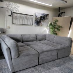 Costco 6 Piece Modular Couch Sectional Free Delivery 🛋️