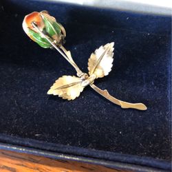 Vintage Rose Brooch