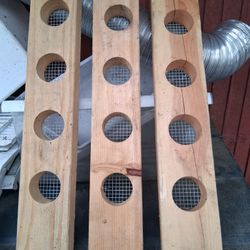 3 BIRD BLOCKS  22-1/2" - 2X4