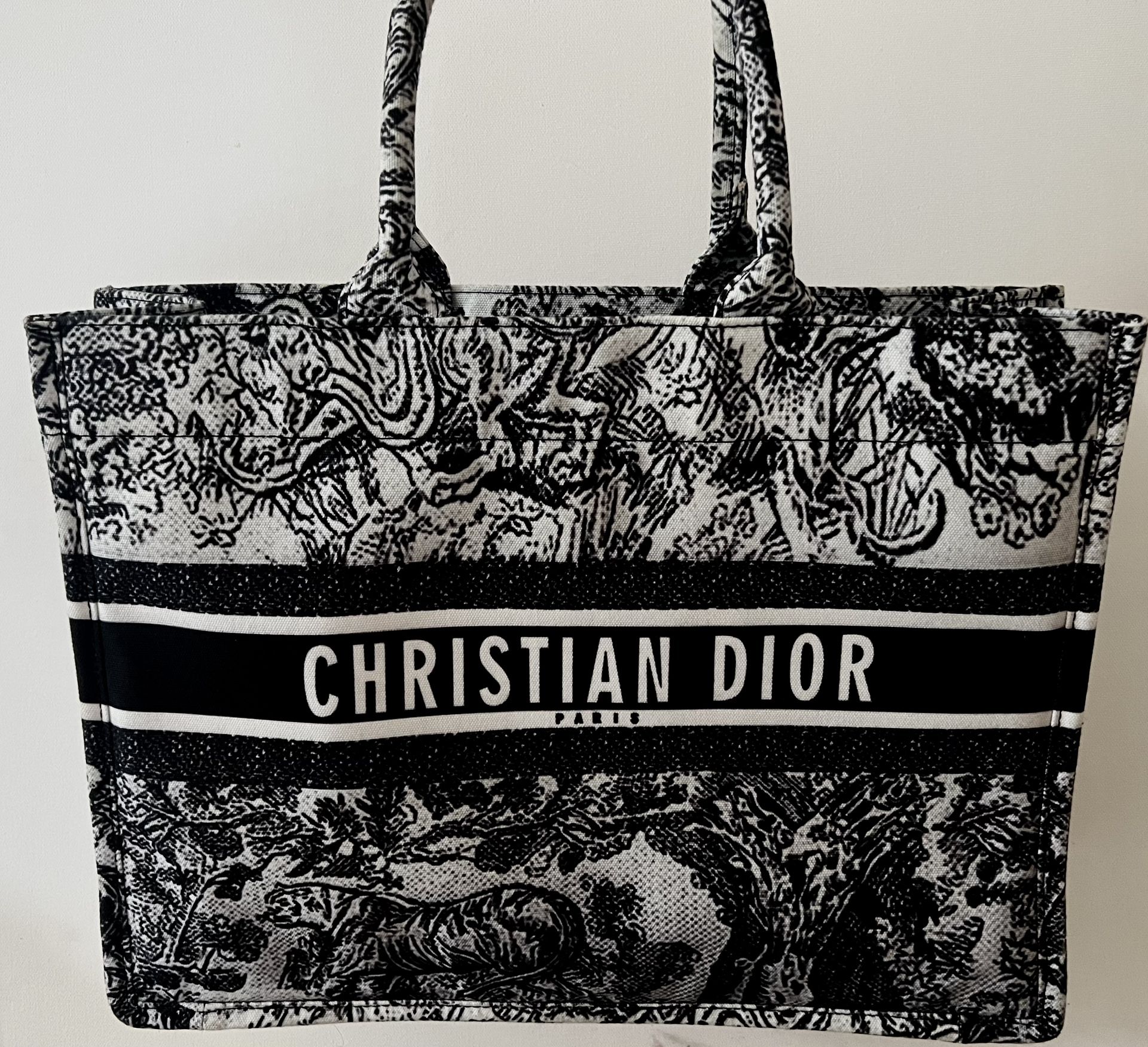 Christian Dior Linen Tote 