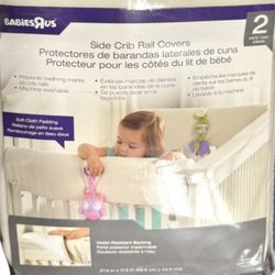Babies R Us Side Crib Rail Covers NIP 27.6" × 17.5" NOTE PACKAGING COVER MISSING - PRICE REFLECTS