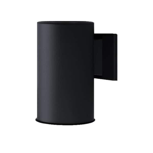 Nicor Lighting 5010X 1-Light 7-in Black Outdoor Wall Light
