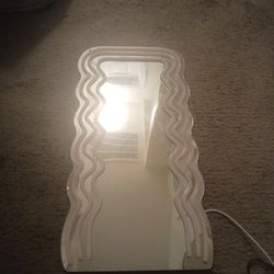 Pink And White Light Up Mirror