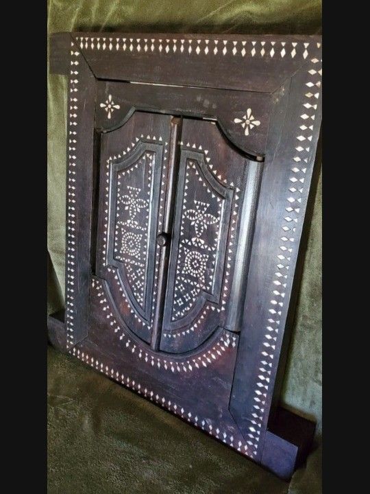 Mother Of Pearl Inlaid Mirror
