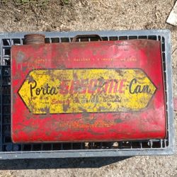 Porta Gasoline Tank Metal Can, By Edward Can Company Chicago