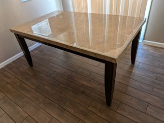Stone top dining table
