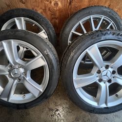 3 Mercedes Benz wheels one after market wheel  All 17”