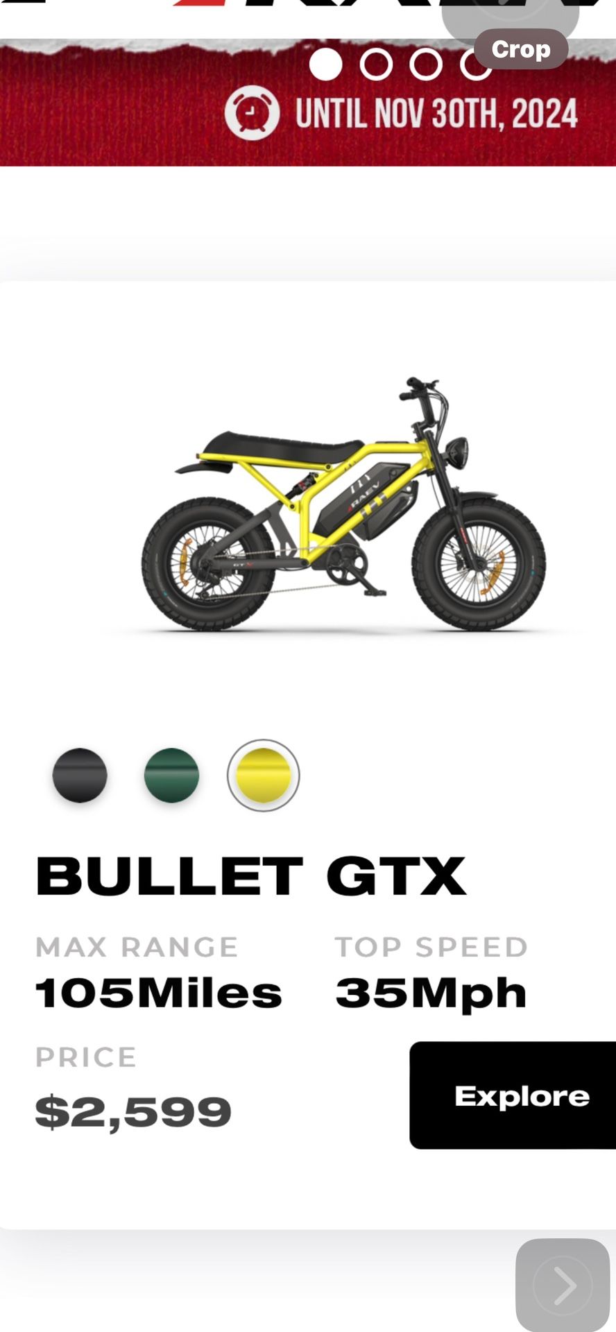 Raev Gtx 37mph (in The Box) Any Color