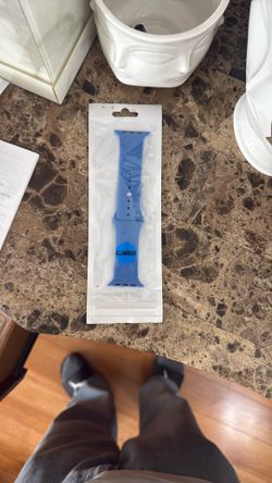 Blue Silicon Apple Watch Band 42/44MM