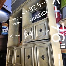 Hutch No Glass W/Drop Desk And Shelves