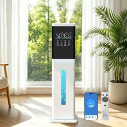 Smart House Humidifier for Large Room, 3.2Gal Cool Mist,1000ft² Large Humidifier for Home 60H Runtime with App&Remote Control, 5 Mist Levels for Baby,