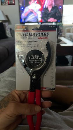 Oil filter, pliers