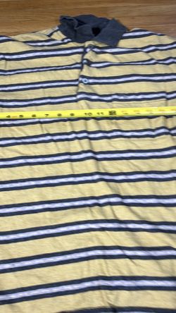 Vintage Nina Ricci Homme Paris Men’s Polo Shirt Size 50 Striped NR Logo Pocket