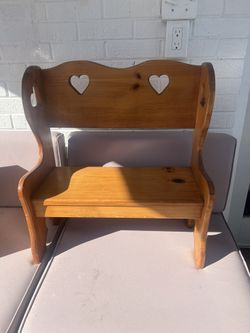 Small Wood Bench