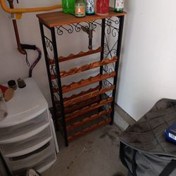 30 Bottle Wine Rack With Wine Glass Storage