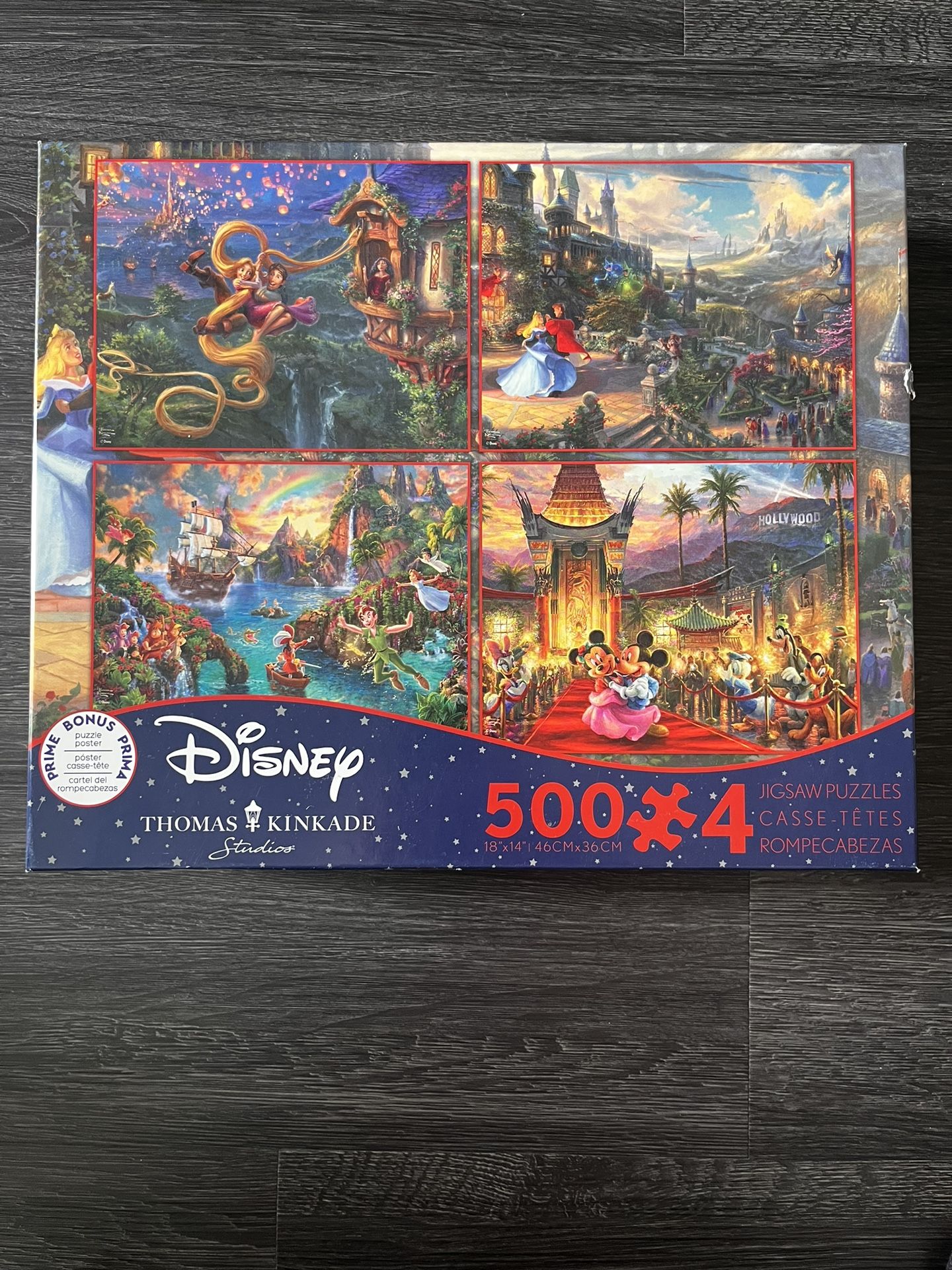 4 500-piece Jigsaw Disney Puzzles