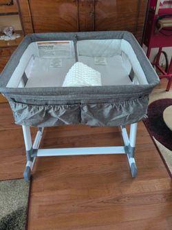 Badside bassinet for twins