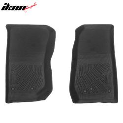 Fits 2007–2018 Jeep Wrangler JK 2DR 4DR Anti-Slip Floor Mats All Weather TPE Carpets