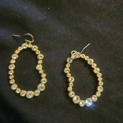 Kara Ross Gold Tone Hoop Earrings