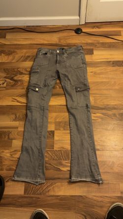 Men’s stacked jeans