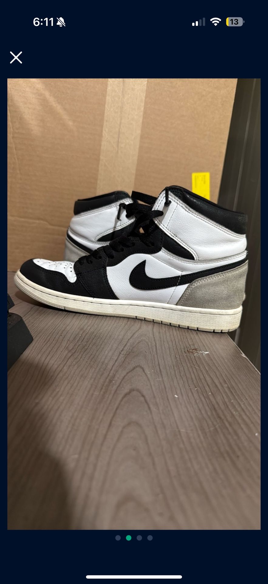 Jordan 1 Bleached Coral Size 10 Men