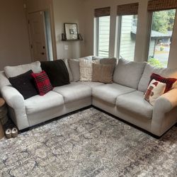 Upholstered Cream Couch