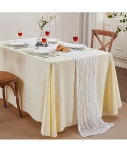 AGIRL White Cheesecloth Table Runner 10FT Fall Boho Wedding Home Decor
Wrinkle Rustic cheese cloths Sheer Gauze for Bridal Baby Shower Birthday Party 