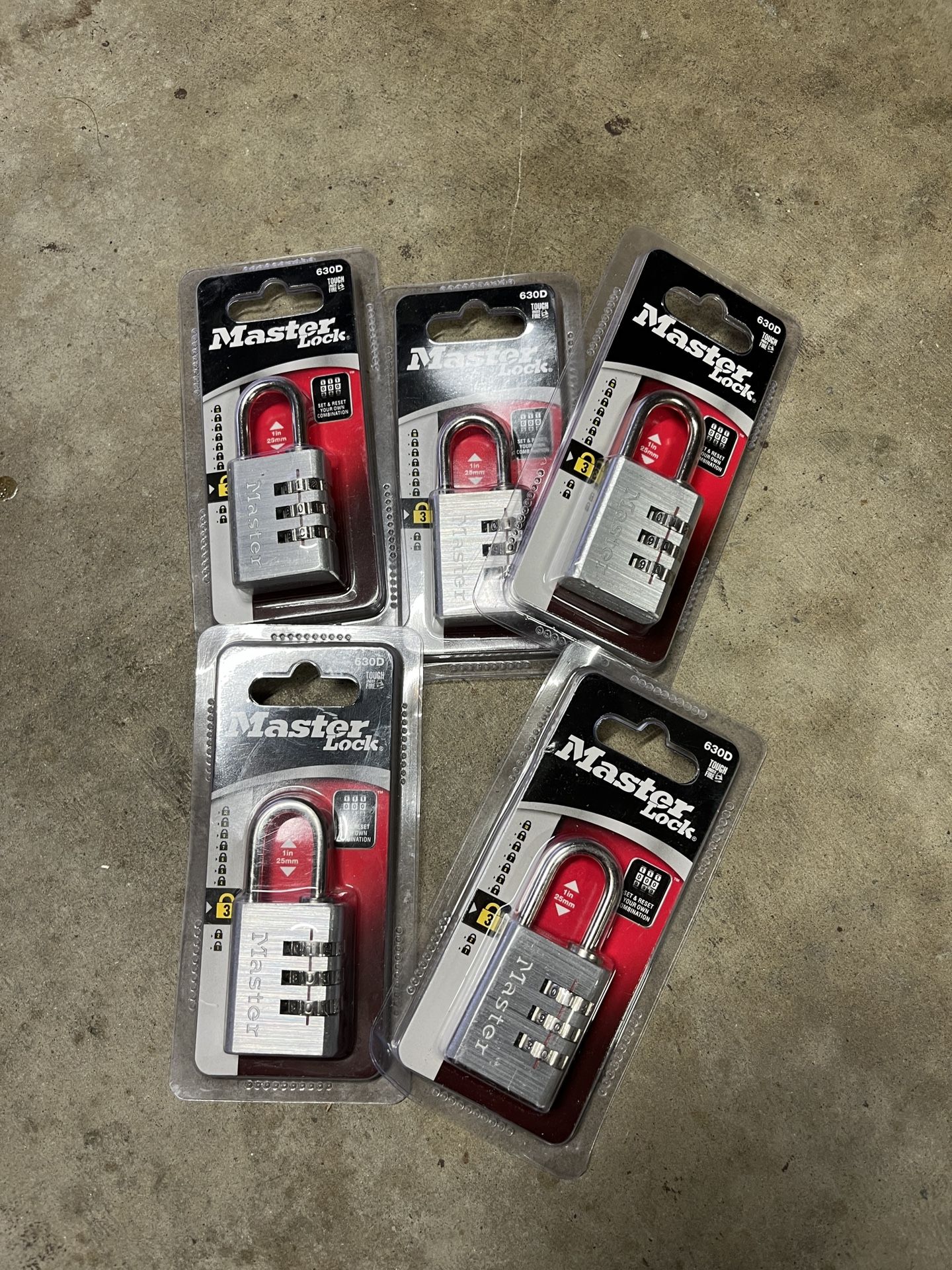 6 New Master Combo Locks