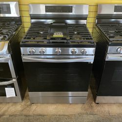 New Samsung 5 Burner Gas Stove With Air Fry