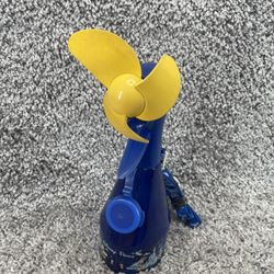 Walt Disney World Parks Misting Water Spray Bottle Fan with Blue Lanyard